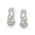 Contemporary Diamond Hoop Earrings for Party Wear,,hi-res image number null