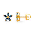 Stunning Floral Sapphire Stud Earrings,,hi-res image number null