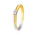Dual-Colored Diamond Finger Ring,,hi-res image number null