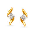 Elegant Single Stone Diamond Stud Earrings,,hi-res image number null