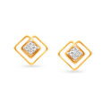 Contemporary Solitaire Look Diamond Stud Earrings for Daily Wear,,hi-res image number null