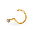 Precious Prong-Set Diamond Nose Pin image number null