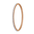 Striking Diamond Bangle in White and Rose Gold,,hi-res image number null