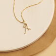A Letter Glossy Gold Pendant,,hi-res image number null