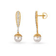 Diamond Drop Earrings with Rock Crystal,,hi-res image number null