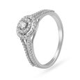 Charming Halo Diamond Finger Ring image number null