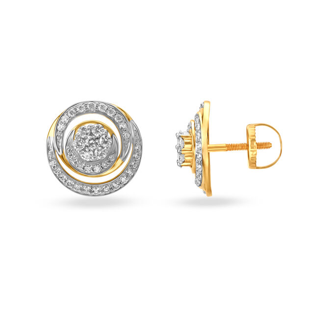 Enchanting Diamond Stud Earrings image number null