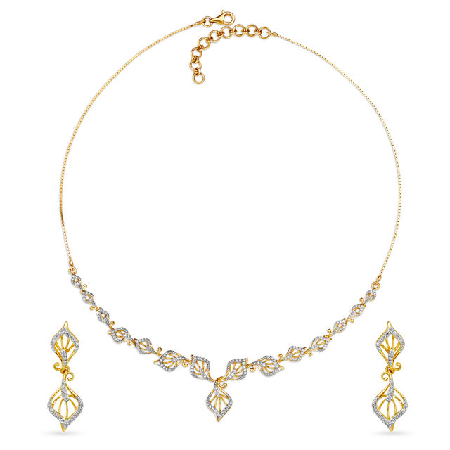 Enchanting Diamond Necklace Set,,hi-res image number null