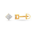 Stunning Gold and Diamond Stud Earrings,,hi-res image number null