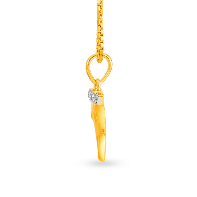 Divine Ganesha Gold and Diamond Pendant,,hi-res image number null