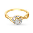 Gorgeous 18 Karat Gold Swirling Pattern Ring,,hi-res image number null