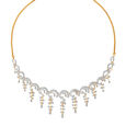 Ethereal Floral Diamond Necklace and Earrings Set,,hi-res image number null