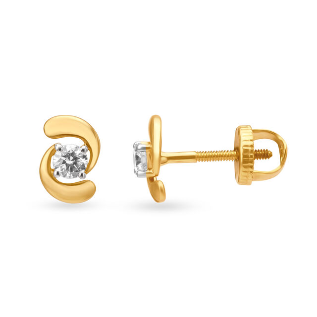 Chic Diamond Stud Earrings,,hi-res image number null