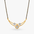 Exquisite Floral Diamond Mangalsutra,,hi-res image number null