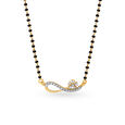 Infinity Floral Diamond Mangalsutra,,hi-res image number null