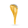 Slender Wavy Diamond Ring,,hi-res image number null