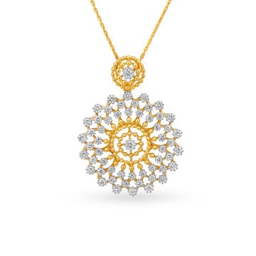 Debonair Floral Diamond Pendant