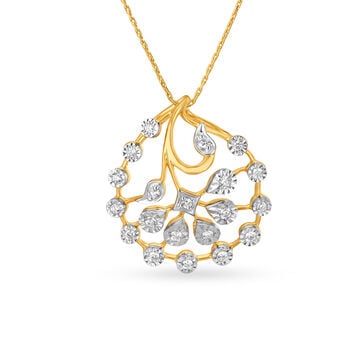 Gorgeous Floral Diamond Pendant