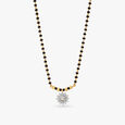 Sole Flower Diamond Mangalsutra,,hi-res image number null