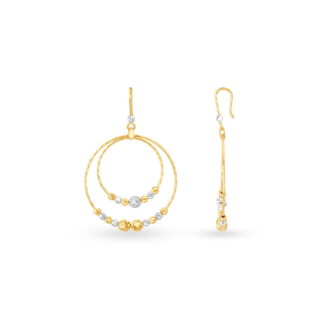 Charming Circlet Gold Hoop Earrings,,hi-res image number null
