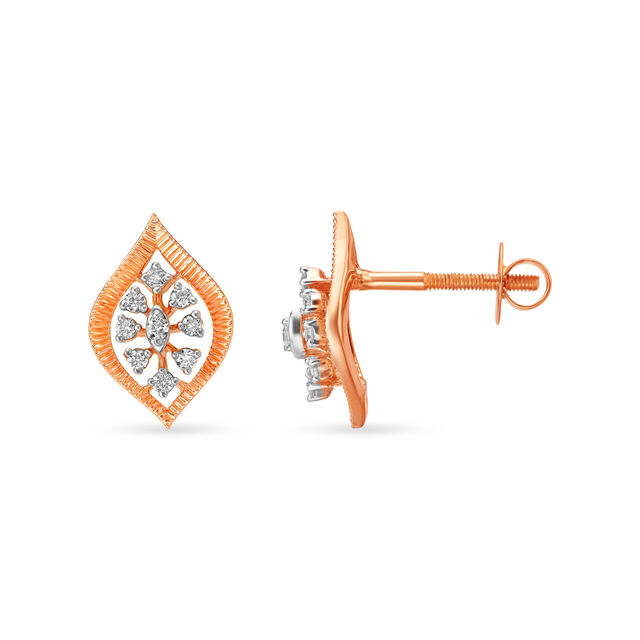 Dainty Teardrop Stud Earrings image number null