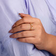 Stylish Links Diamond Ring,,hi-res image number null