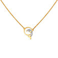 Dolphin Diamond Pendant with Chain for Kids,,hi-res image number null