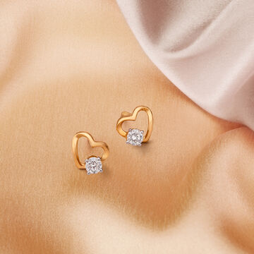 Dazzling Diamond Stud Earrings for Kids