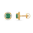 Breathtaking Onyx Stone Diamond Stud Earrings for Kids,,hi-res image number null