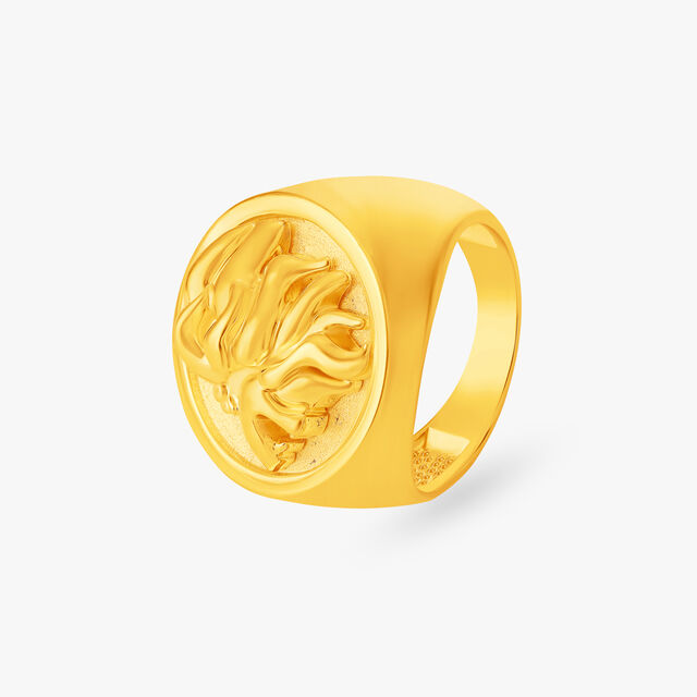Buy Lion Signet Ring for Men at Best Price | Tanishq US