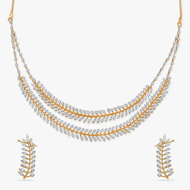 Intricate Layered Diamond Necklace Set,,hi-res image number null