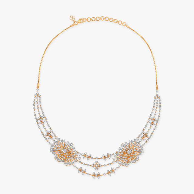 Blooming Glaze Diamond Necklace Set,,hi-res image number null