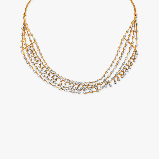 Dazzling Symphony of Diamonds Layered Necklace Set,,hi-res image number null
