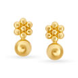 Alluring Floral Gold Stud Earrings for Kids,,hi-res image number null