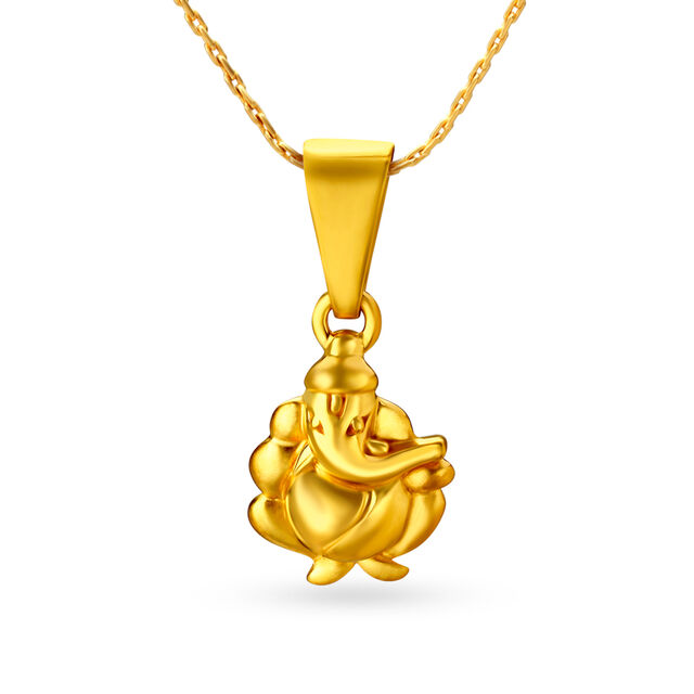 Gold Ganesh Pendant,,hi-res image number null