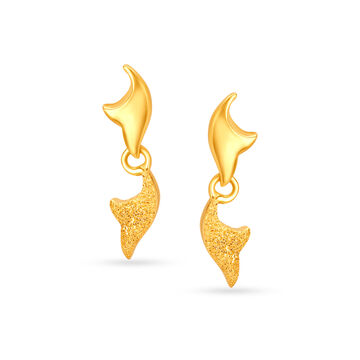 Ornate Chic Gold Drop Earrings