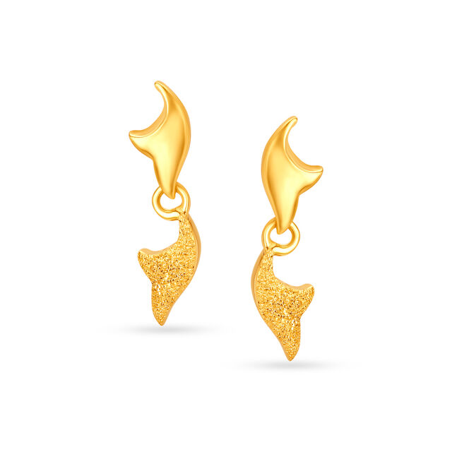 Ornate Chic Gold Drop Earrings,,hi-res image number null