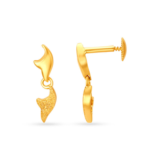 Ornate Chic Gold Drop Earrings,,hi-res image number null