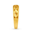 Classic 22 Karat Yellow Gold Floral Finger Ring,,hi-res image number null