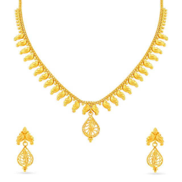 Yellow Gold Necklace Set,,hi-res image number null