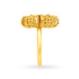 Magnificent 22 Karat Yellow Gold Beaded Floral Statement Ring,,hi-res image number null