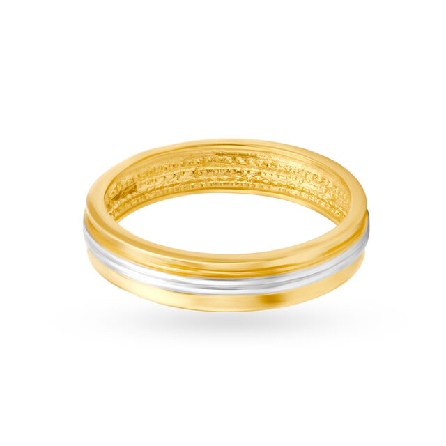 Charming Minimalistic Gold Ring for Men,,hi-res image number null