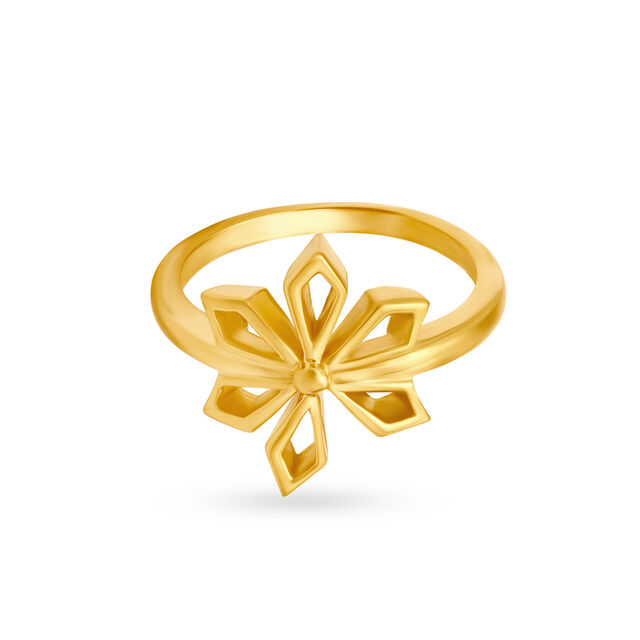 Chic Gold Finger Ring image number null