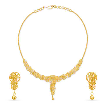 Artistic Gold Necklace Set