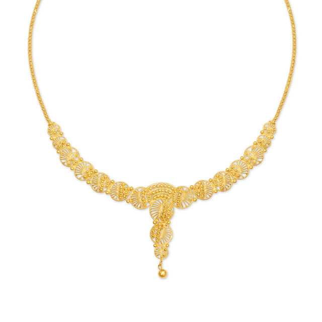 Artistic Gold Necklace Set,,hi-res image number null