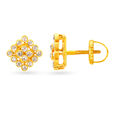 Sparkling Polki Diamond Stud Earrings,,hi-res image number null