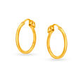 Timeless 22 Karat Yellow Gold Hoop Earrings,,hi-res image number null