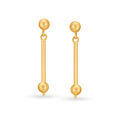 Minimalistic Gold Drop Earrings,,hi-res image number null