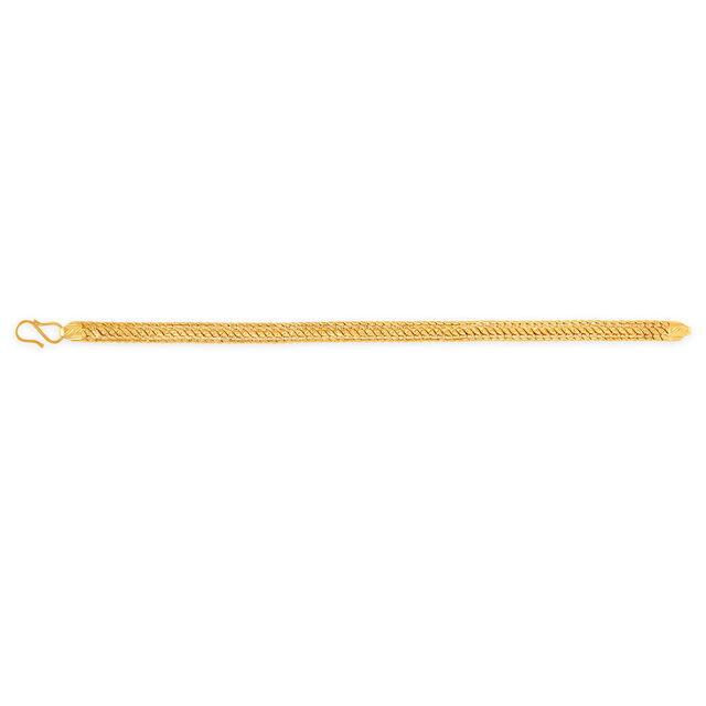 Subtle 22 Karat Yellow Gold Chain-Link Bracelet,,hi-res image number null