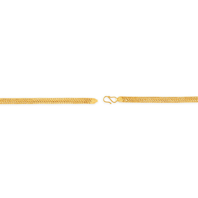 Subtle 22 Karat Yellow Gold Chain-Link Bracelet,,hi-res image number null